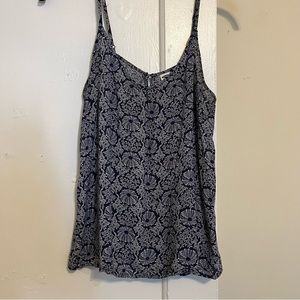 Old Navy Open-Back Cami Tank Top Coral Print